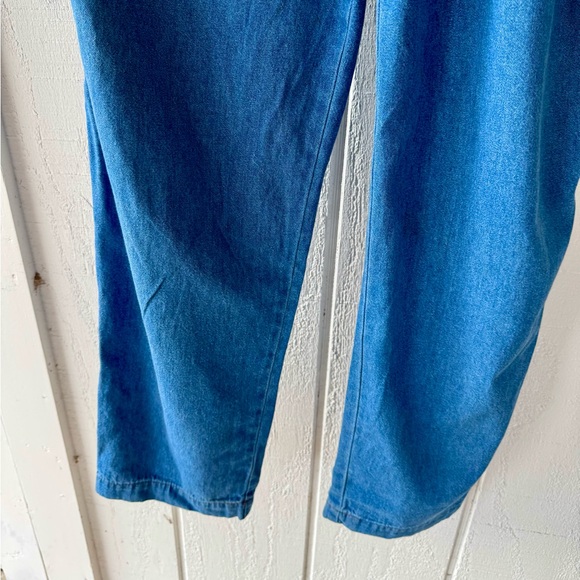 VTG 80s PG Collections Ginger Bort Patchwork Denim Jumpsuit 12 Mixed Print 90s - Picture 7 of 11